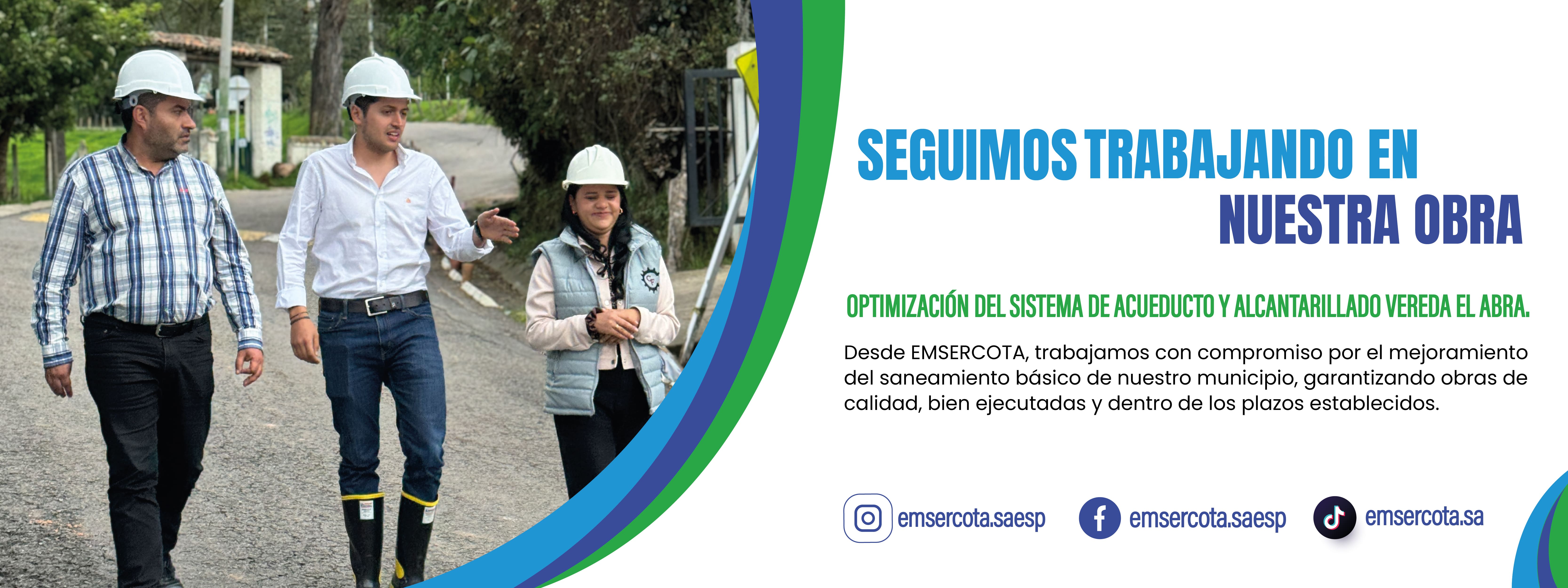 Cota avanza con renovación integral del alcantarillado